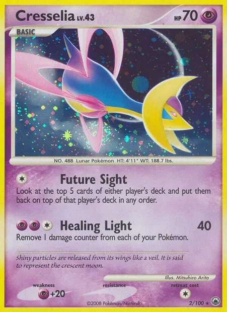 Cresselia, carte Pokémon MD 2 — extension Aube Majestueuse