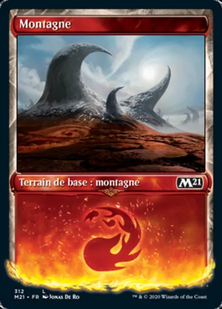 Montagne, carte Magic M21 312 — extension Core Set 2021