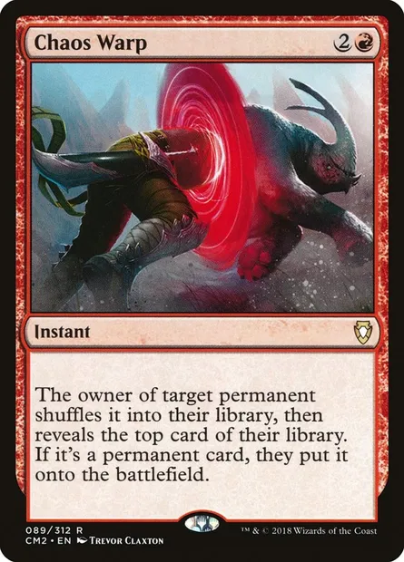 Chaos Warp, Magic card CM2 89 — Commander Anthology Volume II set