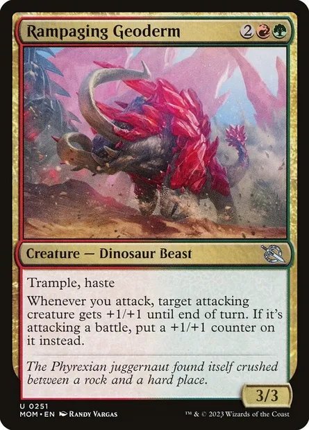 Rampaging Geoderm, Magic card MOM 251 — March of the Machine set