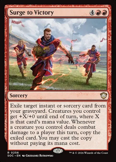 Surge to Victory, Magic card SOC 256 — Secrets of Strixhaven Commander set