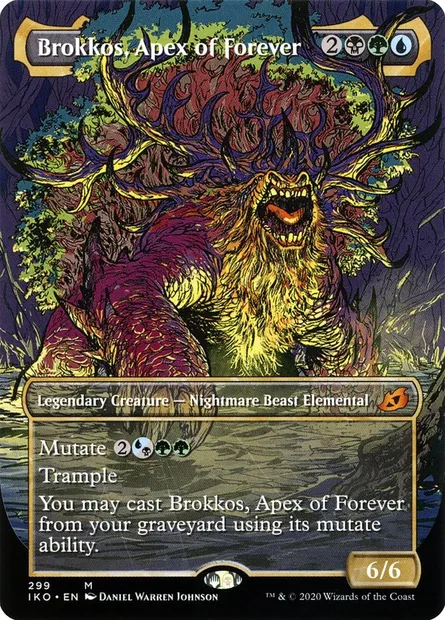 Brokkos, Zénith de l'éternité, carte Magic IKO 299 — extension Ikoria: Lair of Behemoths