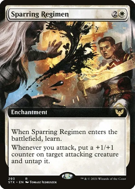 Sparring Regimen, Magic card STX 293 — Strixhaven: School of Mages set