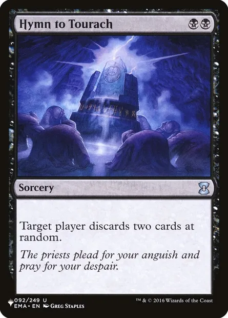 Hymn to Tourach, Magic card PLST EMA-92 — The List set