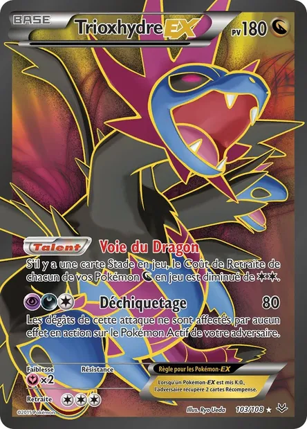 Trioxhydre EX, carte Pokémon ROS 103 — extension Ciel Rugissant