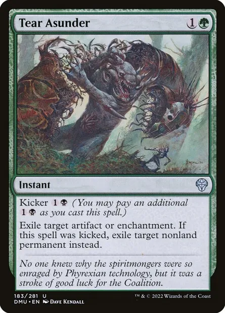 Tear Asunder, Magic card DMU 183 — Dominaria United set