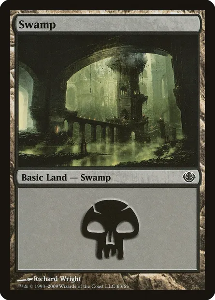 Swamp, Magic card DDD 63 — Duel Decks: Garruk vs. Liliana set