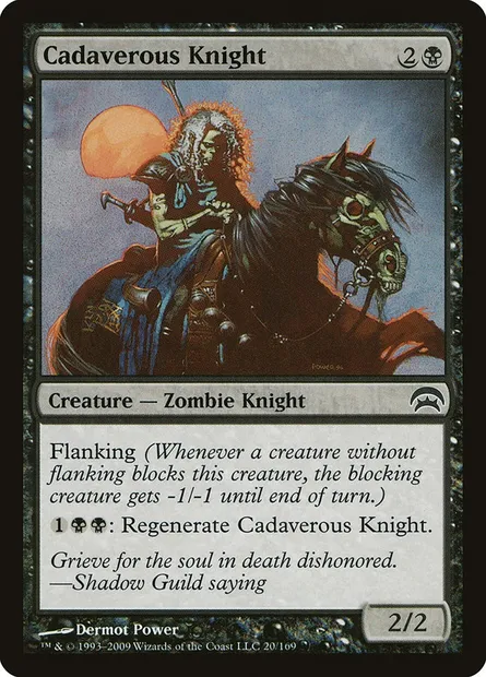 Cadaverous Knight, Magic card HOP 20 — Planechase set