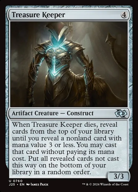 Treasure Keeper, Magic card J25 760 — Foundations Jumpstart set