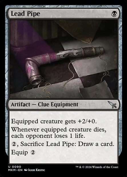 Lead Pipe, Magic card MKM 90 — Murders at Karlov Manor set