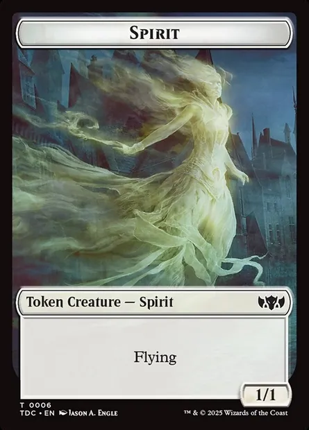 Spirit, Magic card TTDC 6 — Tarkir: Dragonstorm Commander Tokens set