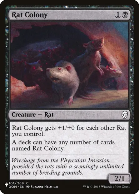 Rat Colony, Magic card PLST DOM-101 — The List set