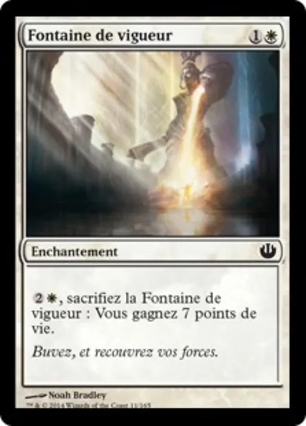 Fontaine de vigueur, carte Magic JOU 11 — extension Incursion dans Nyx