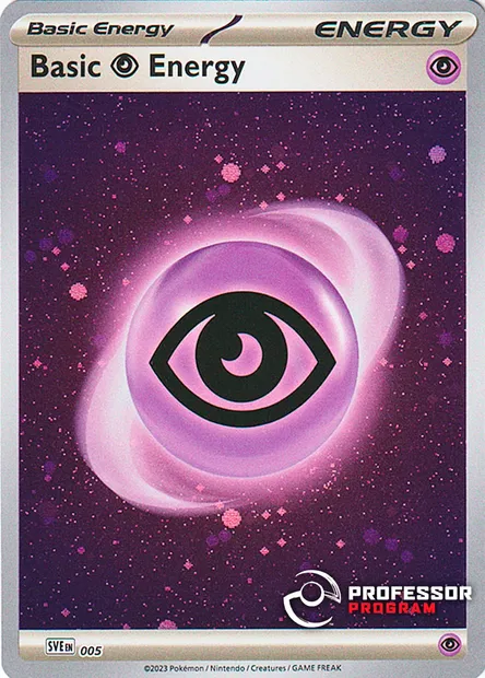 Basic Psychic Energy, Pokémon card PROF 005 — Professor Program set