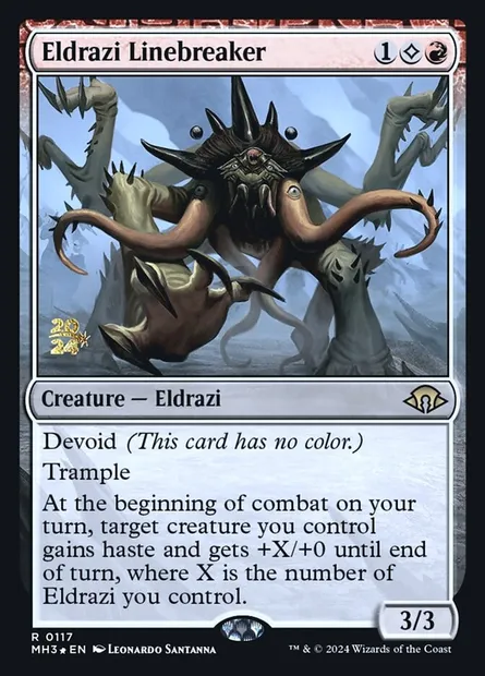 Eldrazi Linebreaker, Magic card PMH3 117s — Modern Horizons 3 Promos set