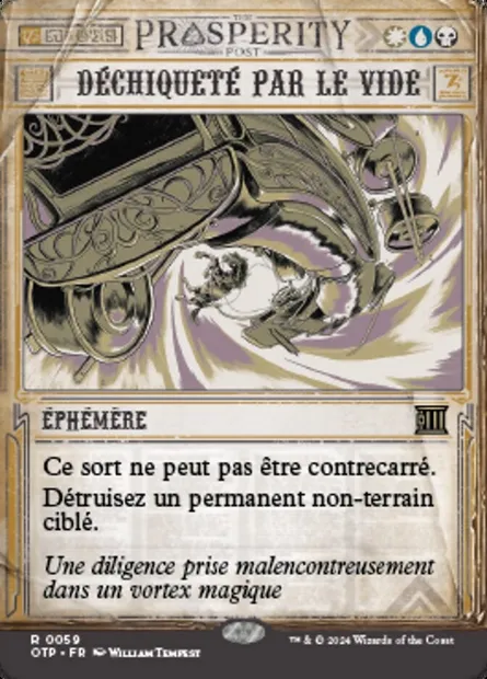 Déchiqueté par le vide, carte Magic OTP 59 — extension Breaking News