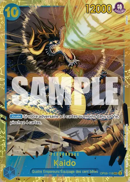 Kaido, carte One Piece OP05-118 — extension AWAKENING OF THE NEW ERA