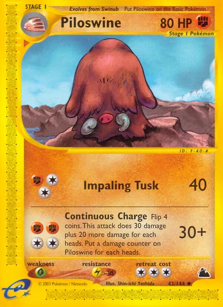 Cochignon, carte Pokémon SK 43 — extension Skyridge