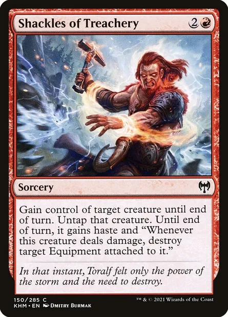 Shackles of Treachery, Magic card KHM 150 — Kaldheim set