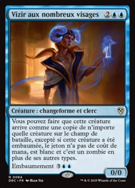 Vizir aux nombreux visages, carte Magic DRC 84 — extension Aetherdrift Commander