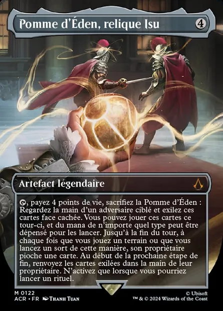 Pomme d'Éden, relique Isu, carte Magic ACR 122 — extension Assassin's Creed