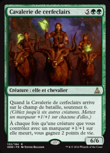Cavalerie de cerfeclairs, carte Magic OGW 132 — extension Le serment des Sentinelles