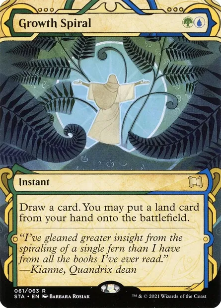Growth Spiral, Magic card STA 61 — Strixhaven Mystical Archive set