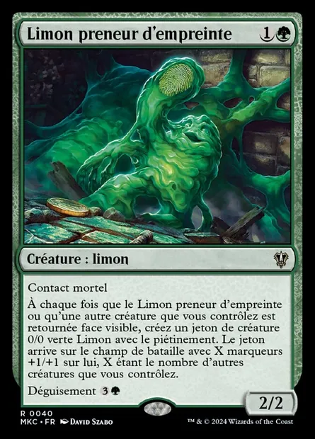 Limon preneur d'empreinte, carte Magic MKC 40 — extension Murders at Karlov Manor Commander