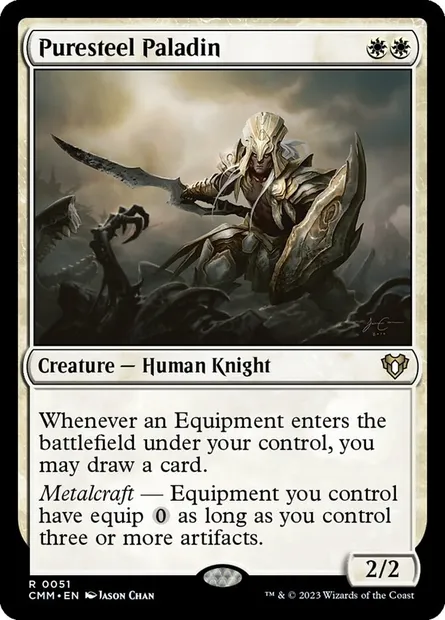 Puresteel Paladin, Magic card CMM 51 — Commander Masters set