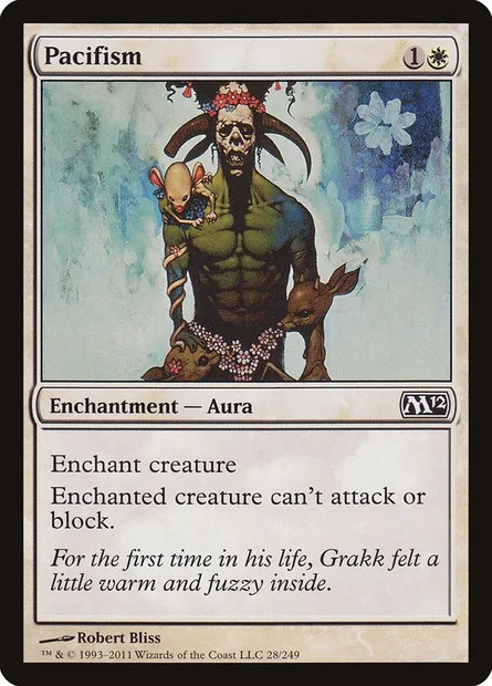 Pacifism, Magic card M12 28 — Magic 2012 set