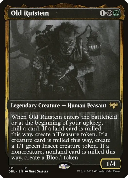 Old Rutstein, Magic card DBL 511 — Innistrad: Double Feature set