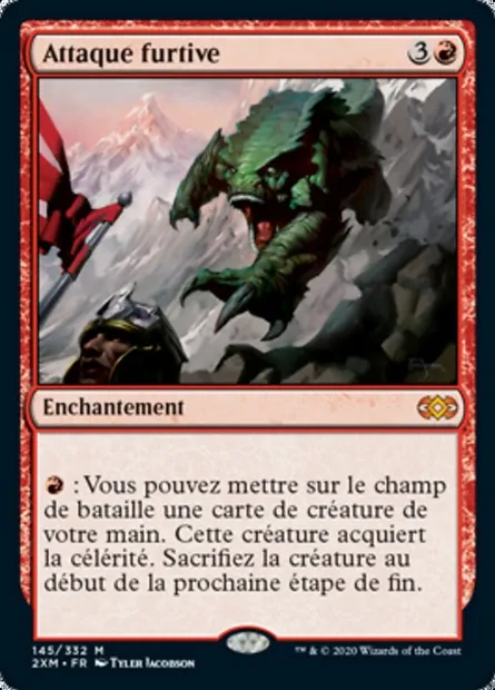 Attaque furtive, carte Magic 2XM 145 — extension Double Masters
