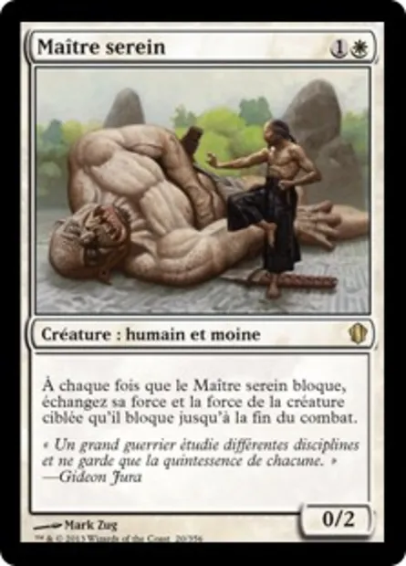 Maître serein, carte Magic C13 20 — extension Commander 2013