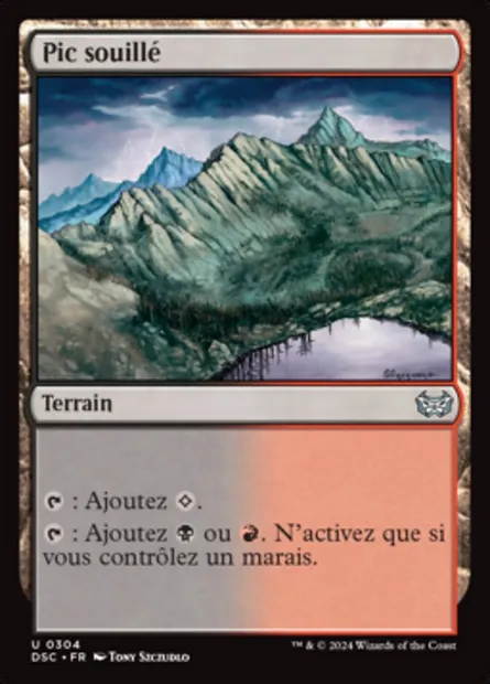 Pic souillé, carte Magic DSC 304 — extension Duskmourn: House of Horror Commander