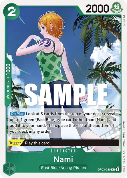 Nami, carte One Piece OP03-030 — extension PILLARS OF STRENGTH