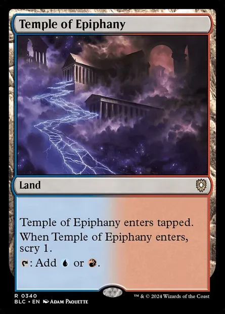 Temple of Epiphany, Magic card BLC 340 — Bloomburrow Commander set