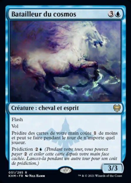 Batailleur du cosmos, carte Magic KHM 51 — extension Kaldheim