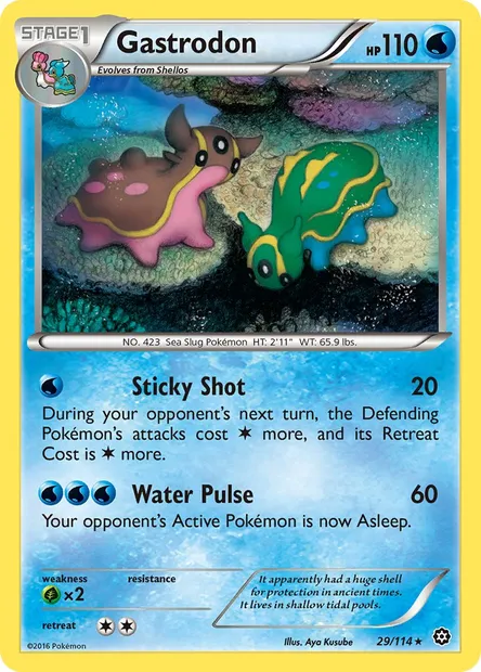 Gastrodon, Pokémon card STS 29 — Steam Siege set
