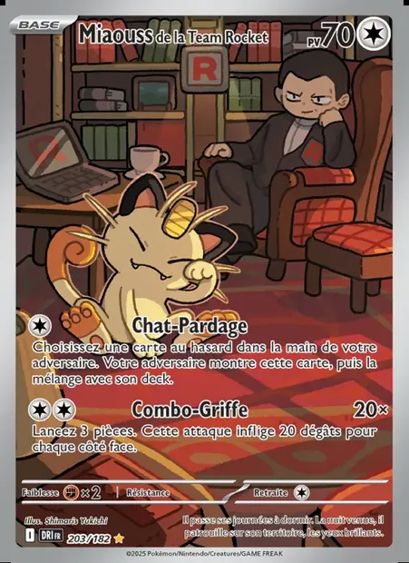 Miaouss de la Team Rocket, carte Pokémon DRI 203 — extension Rivalités Destinées