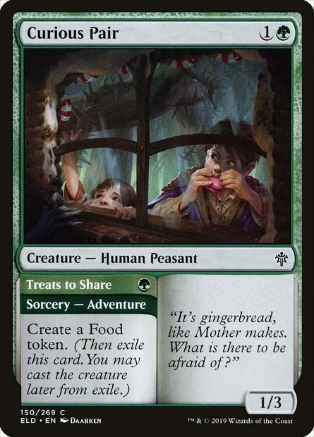 Curious Pair // Treats to Share, Magic card ELD 150 — Throne of Eldraine set