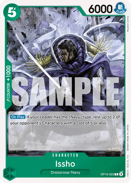 Issho, One Piece card OP10-023 — ROYAL BLOOD set