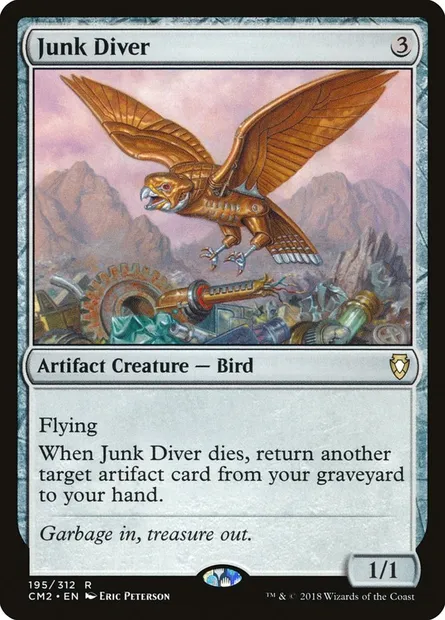 Junk Diver, Magic card CM2 195 — Commander Anthology Volume II set