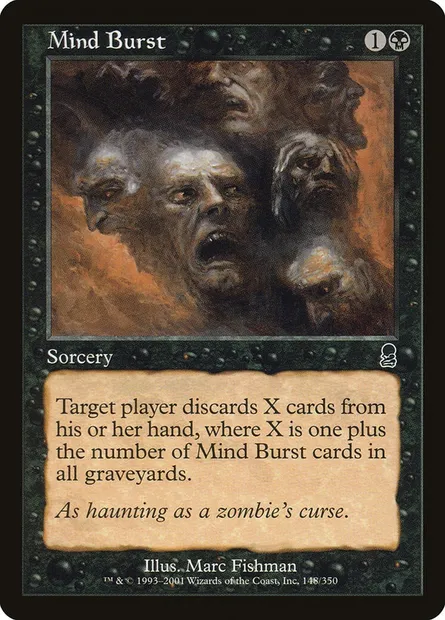 Mind Burst, Magic card ODY 148 — Odyssey set