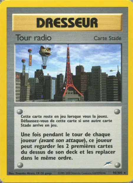 Tour radio, carte Pokémon NDE 95 — extension Neo Destiny