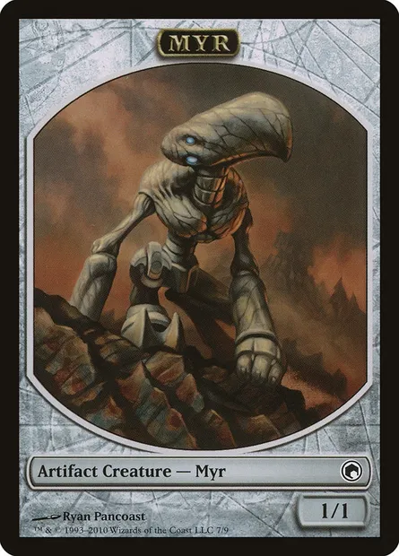 Myr, Magic card TSOM 7 — Scars of Mirrodin Tokens set