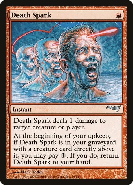Étincelle de mort, carte Magic CST 70 — extension Coldsnap Theme Decks