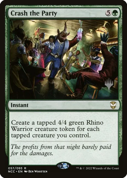 Crash the Party, Magic card PNCC 57p — New Capenna Commander Promos set