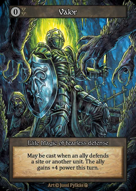 Valor, Sorcery card ATH 149 — Arthurian Legends set