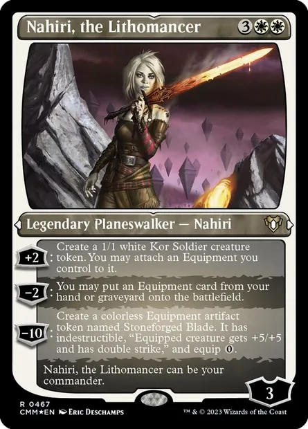Nahiri, the Lithomancer, Magic card CMM 467 — Commander Masters set