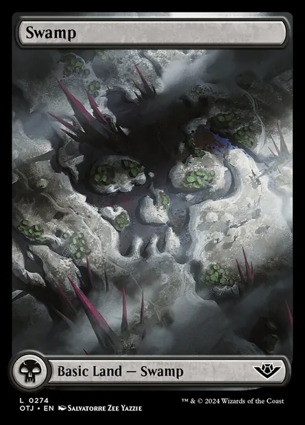 Swamp, Magic card OTJ 274 — Outlaws of Thunder Junction set